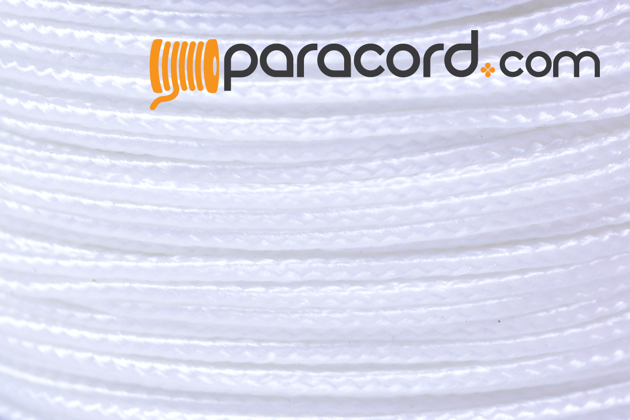 White Micro Cord For Paracord - 1/16 (1.18mm) Accessory Rope - 1000 Foot  Spool